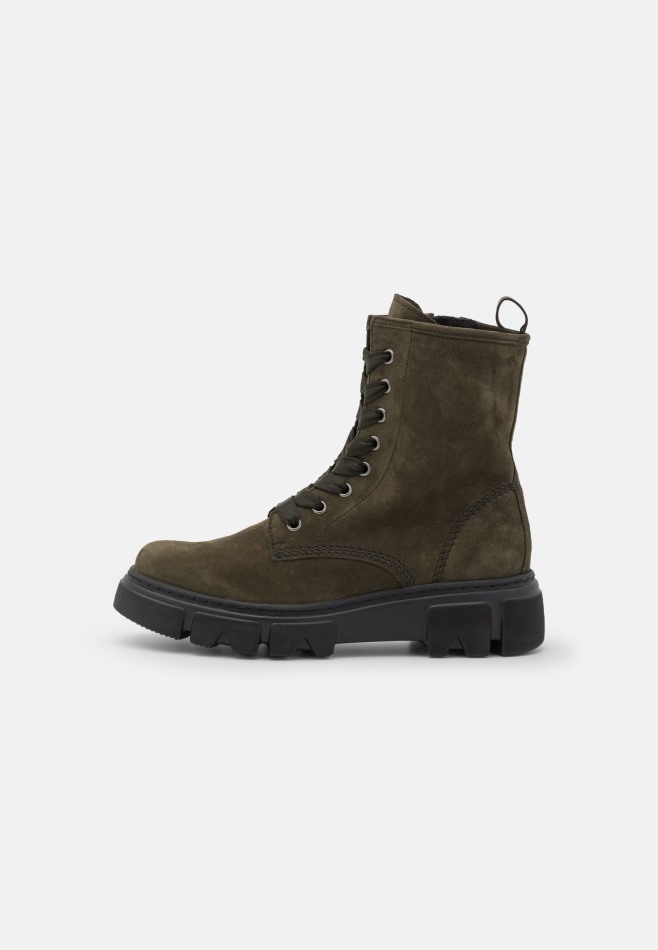 Bottines à Lacets Vert Militaire Gabor | Exclusif